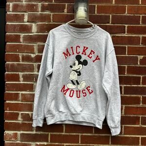 Grey Mickey Mouse Crewneck Sweatshirt